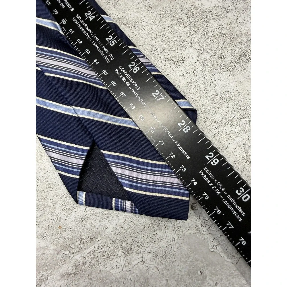 Club Room By Charter Club Tie Mens One Size Blue Geometric 100%‎ Silk Set of 2